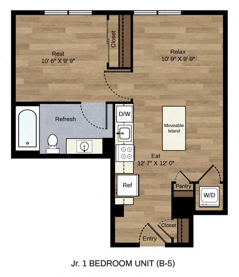 One Bedroom One Bath